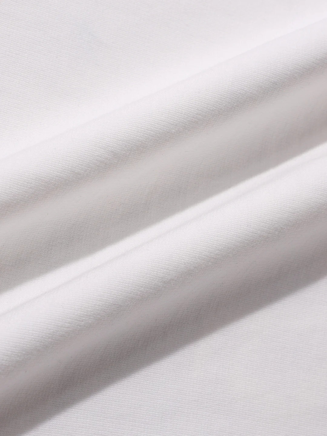 Men's White Relaxed Fit Embroided 240 GSM Casual T-Shirt - Image 9