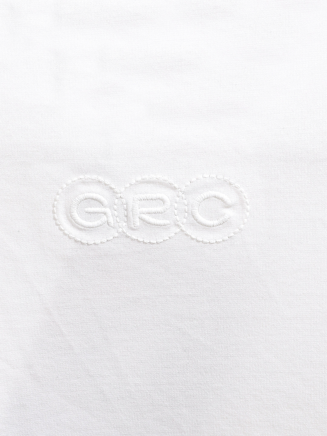 Men's White Relaxed Fit Embroided 240 GSM Casual T-Shirt - Image 8
