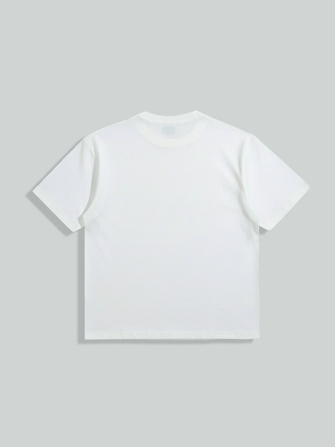 Men's White Relaxed Fit Embroided 240 GSM Resort Wear T-Shirt - Image 6