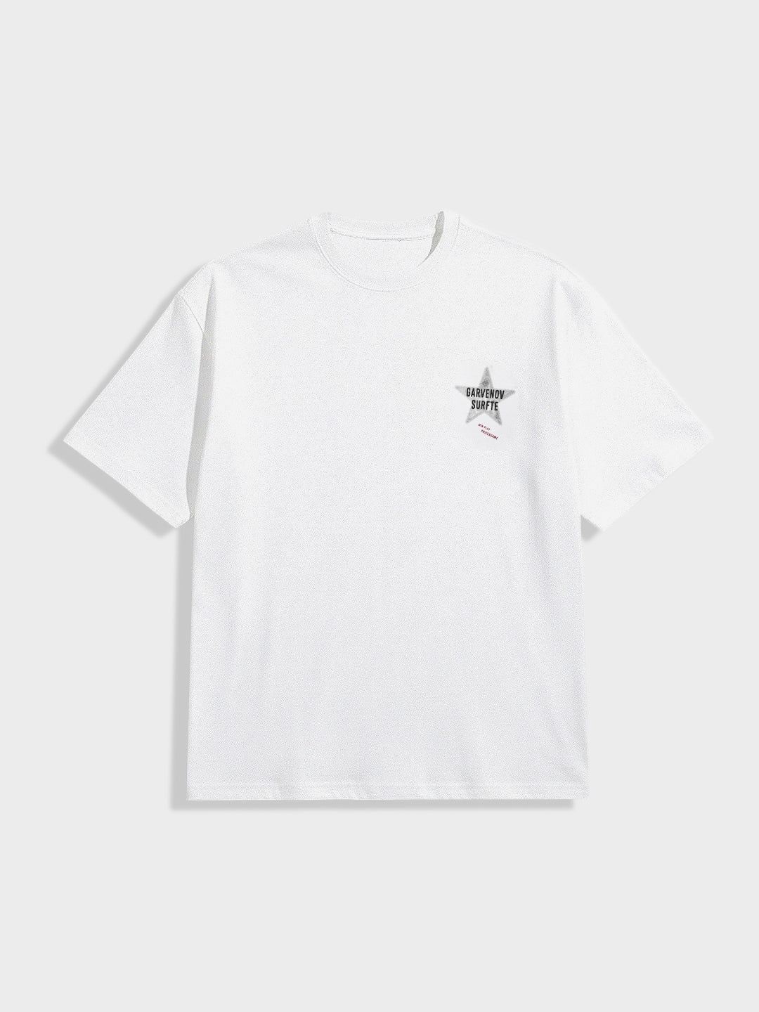 Men's White Relaxed Fit Graphic Printed 240 GSM Casual T-Shirt - Image 5