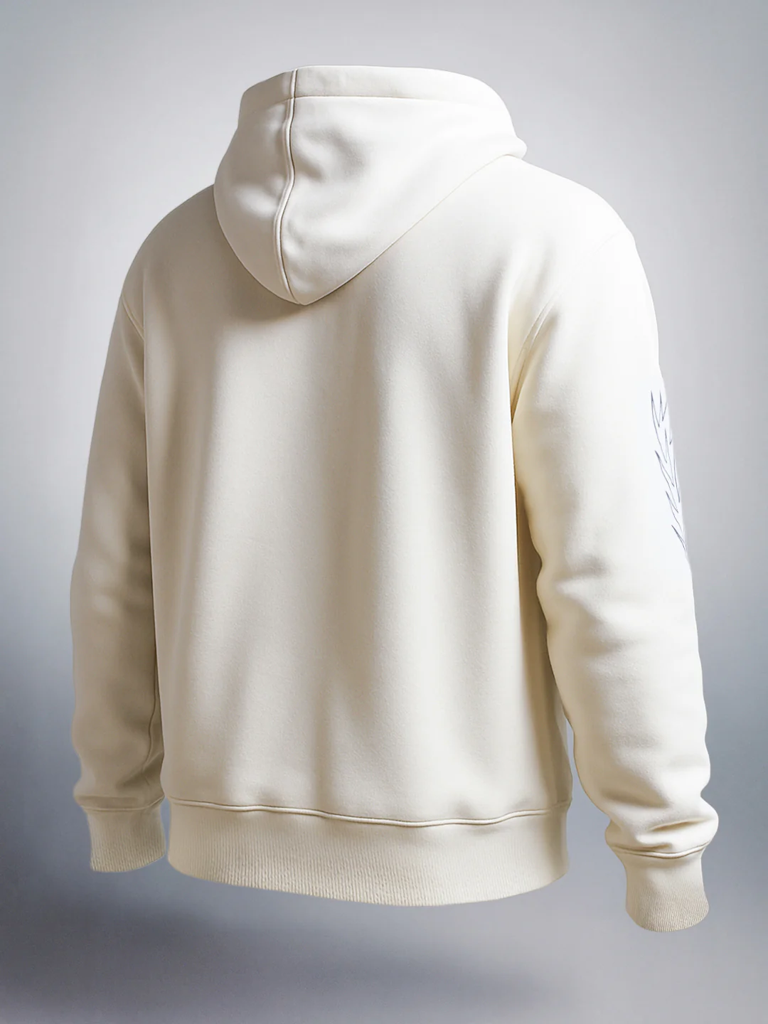 Men's White Relaxed Fit Graphic Printed Casual Sweatshirt - Image 4
