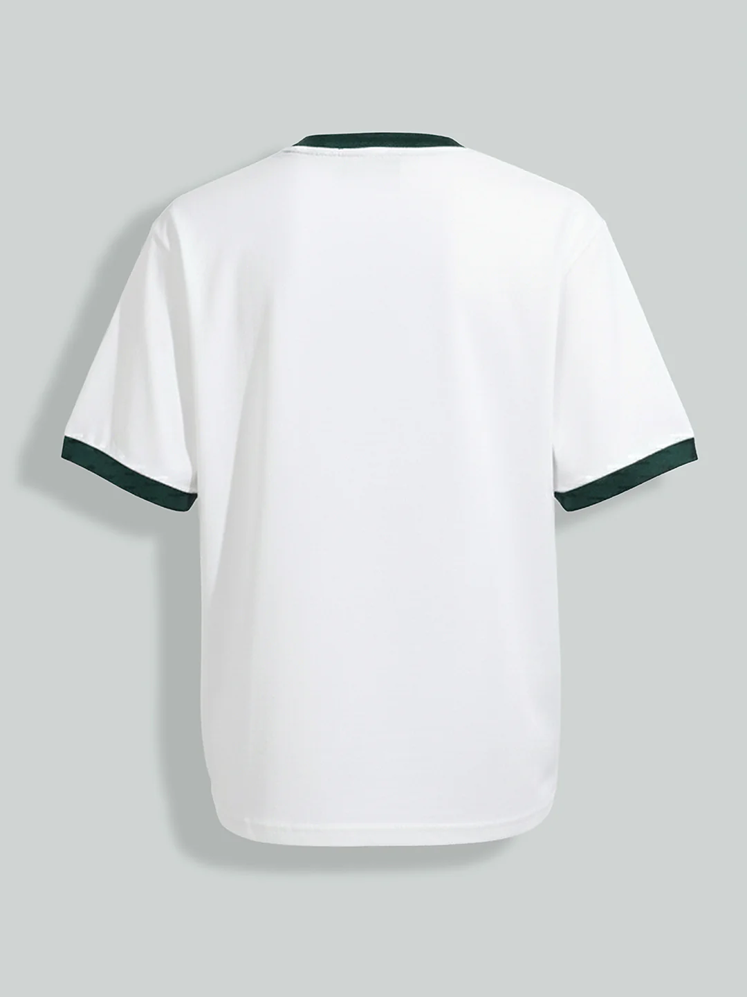 Men's White Relaxed Fit Graphic Printed 240 GSM Sport Wear T-Shirt - Image 6