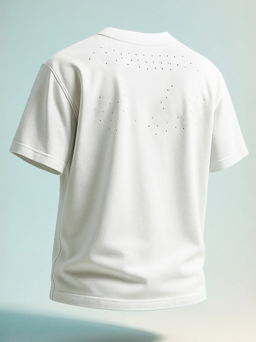 Men's White Relaxed Fit Graphic Printed 240 GSM Street Wear T-Shirt - Image 3