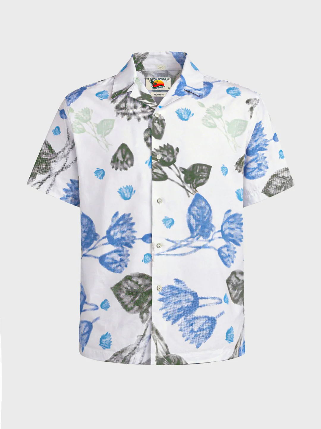 Men's White Relaxed Fit Printed Casual Shirts - Image 5