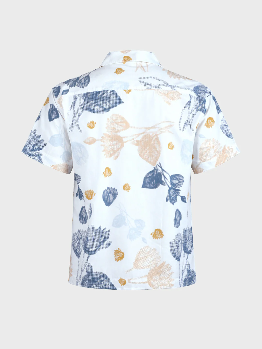 Men's White Relaxed Fit Printed Casual Shirts - Image 6