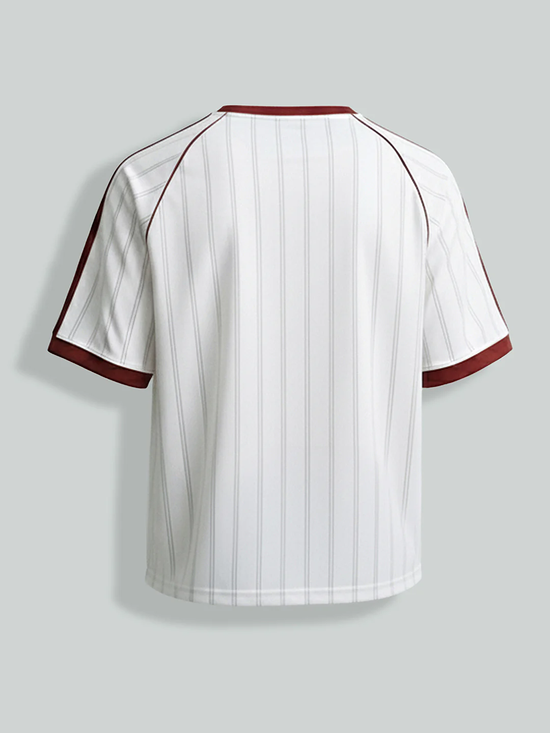 Men's White Relaxed Fit Printed 240 GSM Sport Wear T-Shirt - Image 6
