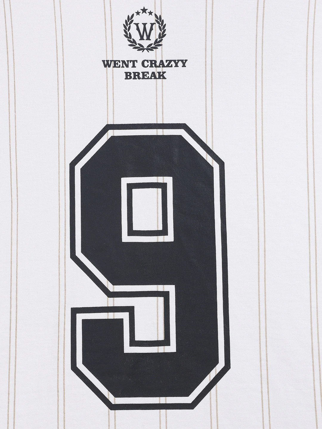 Men's White Relaxed Fit Printed 240 GSM Sport Wear T-Shirt - Image 7