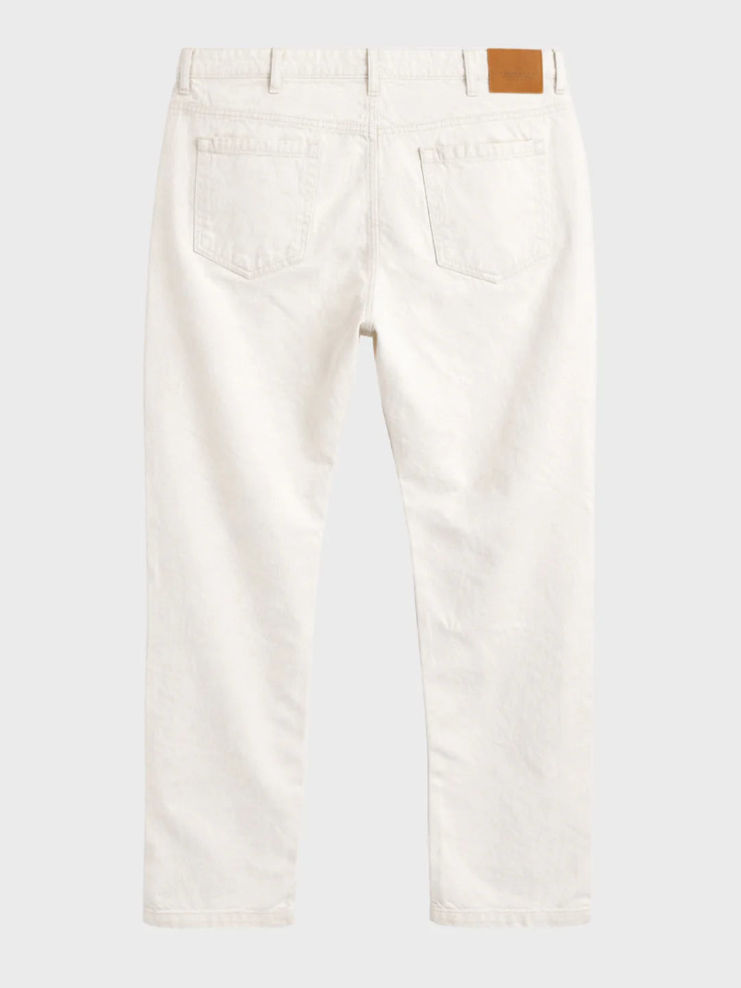 Men's White Relaxed Fit Solid Casual Jeans - Image 6