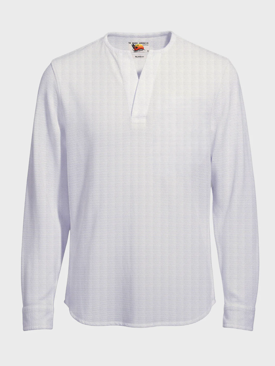 Men's White Relaxed Fit Solid Casual Shirt - Image 3