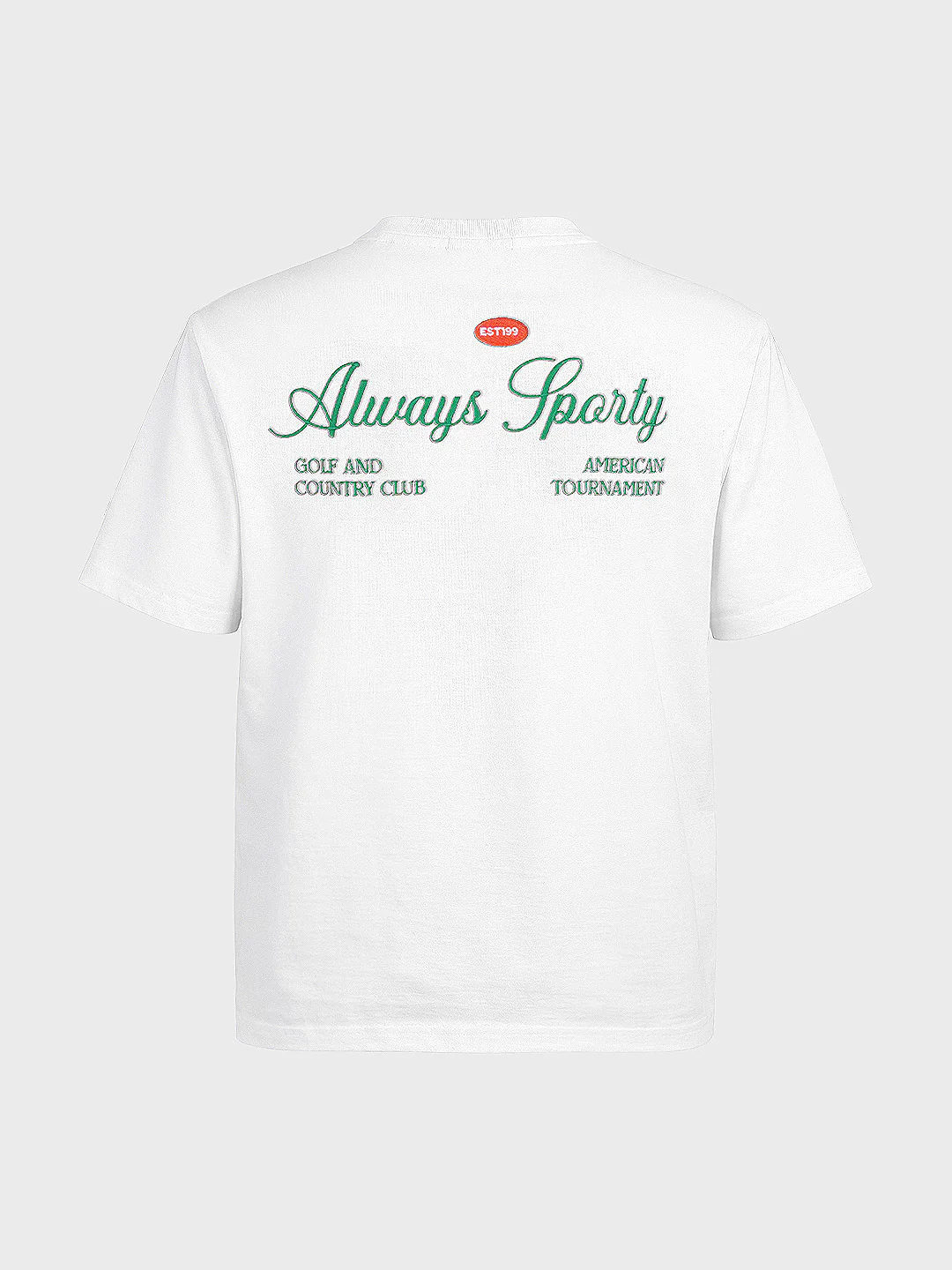Men's White Relaxed Fit Embroidered Casual T-Shirt - Image 5
