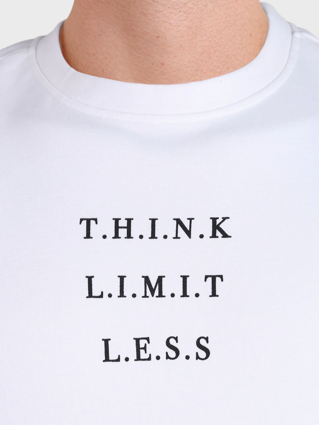 Men's White Relaxed Fit Printed Casual T-Shirt - Image 7