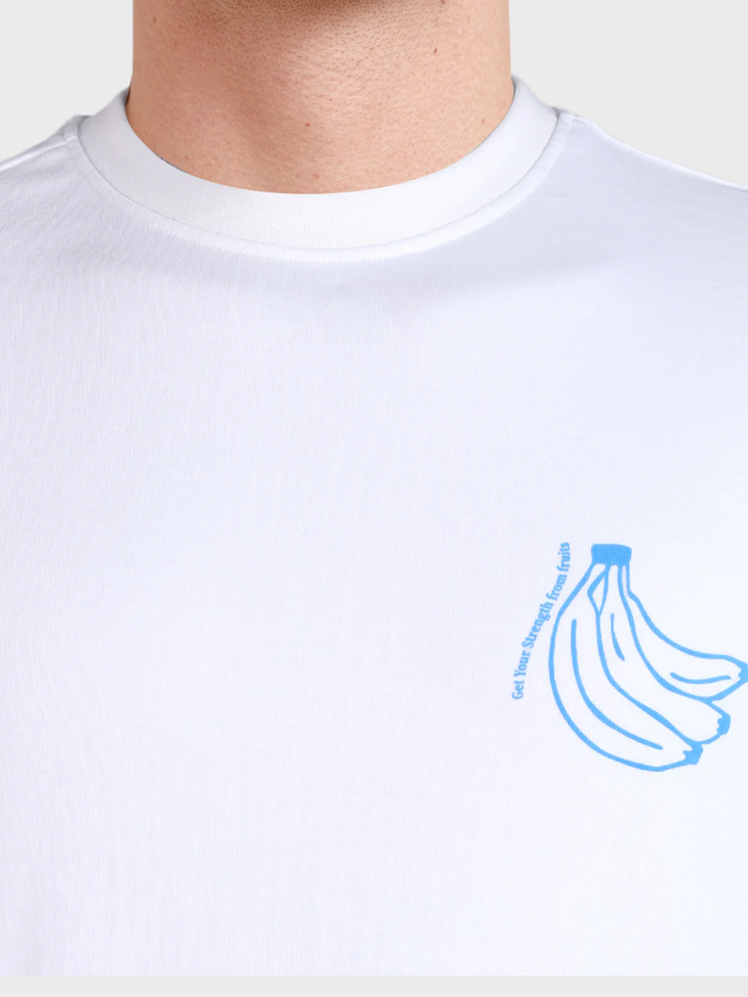 Men's White Relaxed Fit Printed Casual T-Shirt - Image 7
