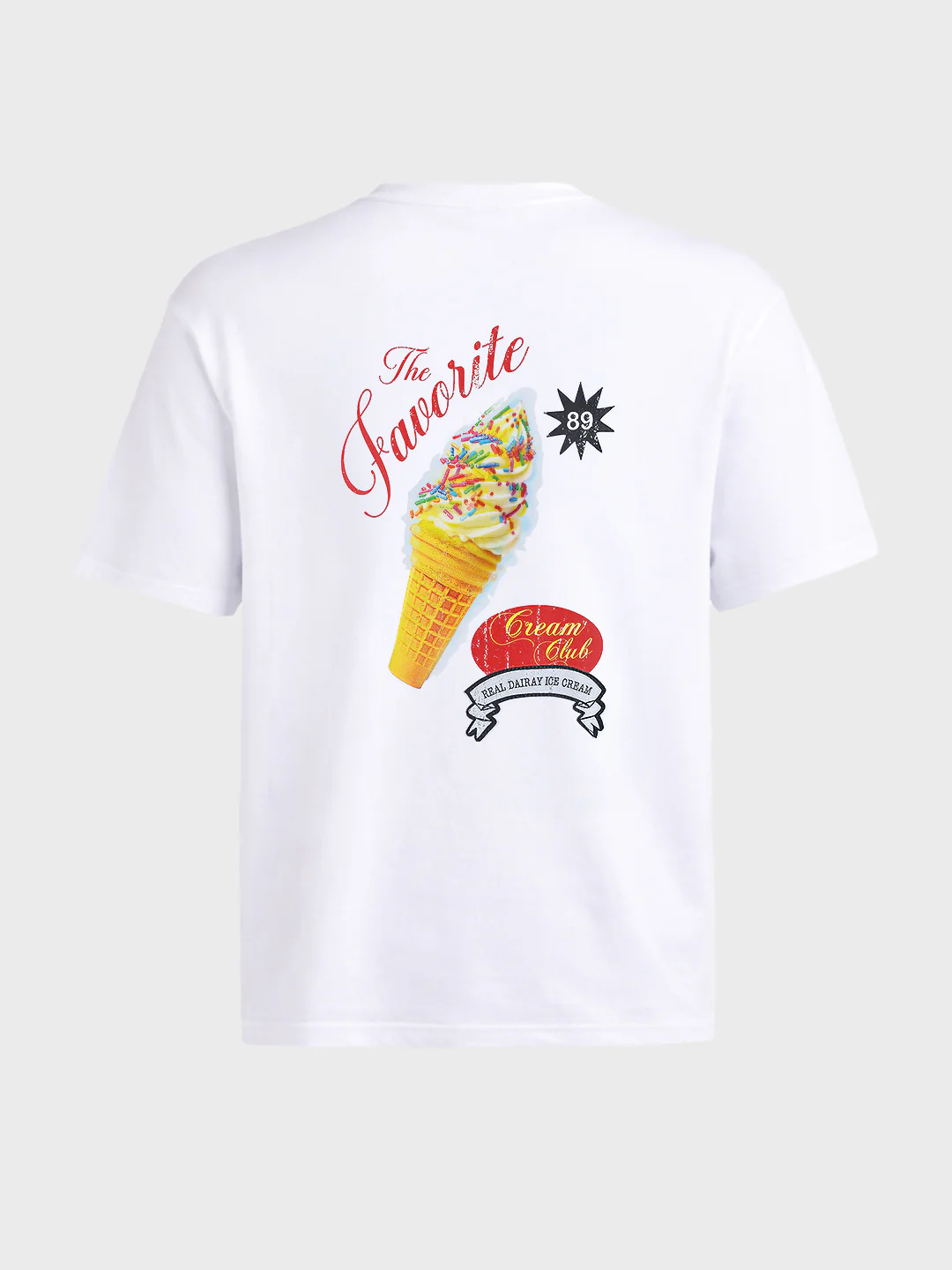 Men's White Relaxed Fit Printed Casual T-Shirt - Image 6