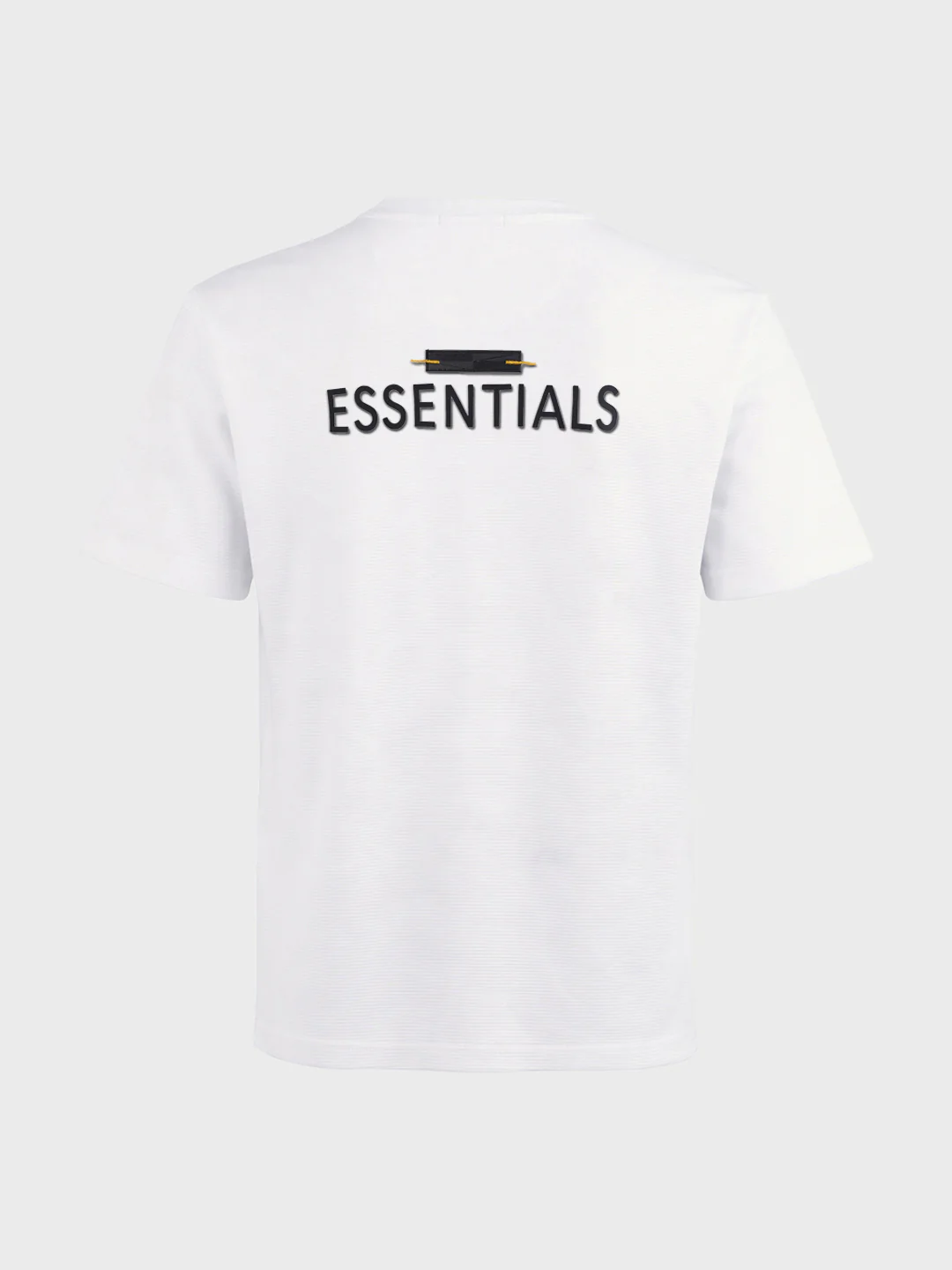 Men's White Relaxed Fit Solid Casual T-Shirts - Image 5