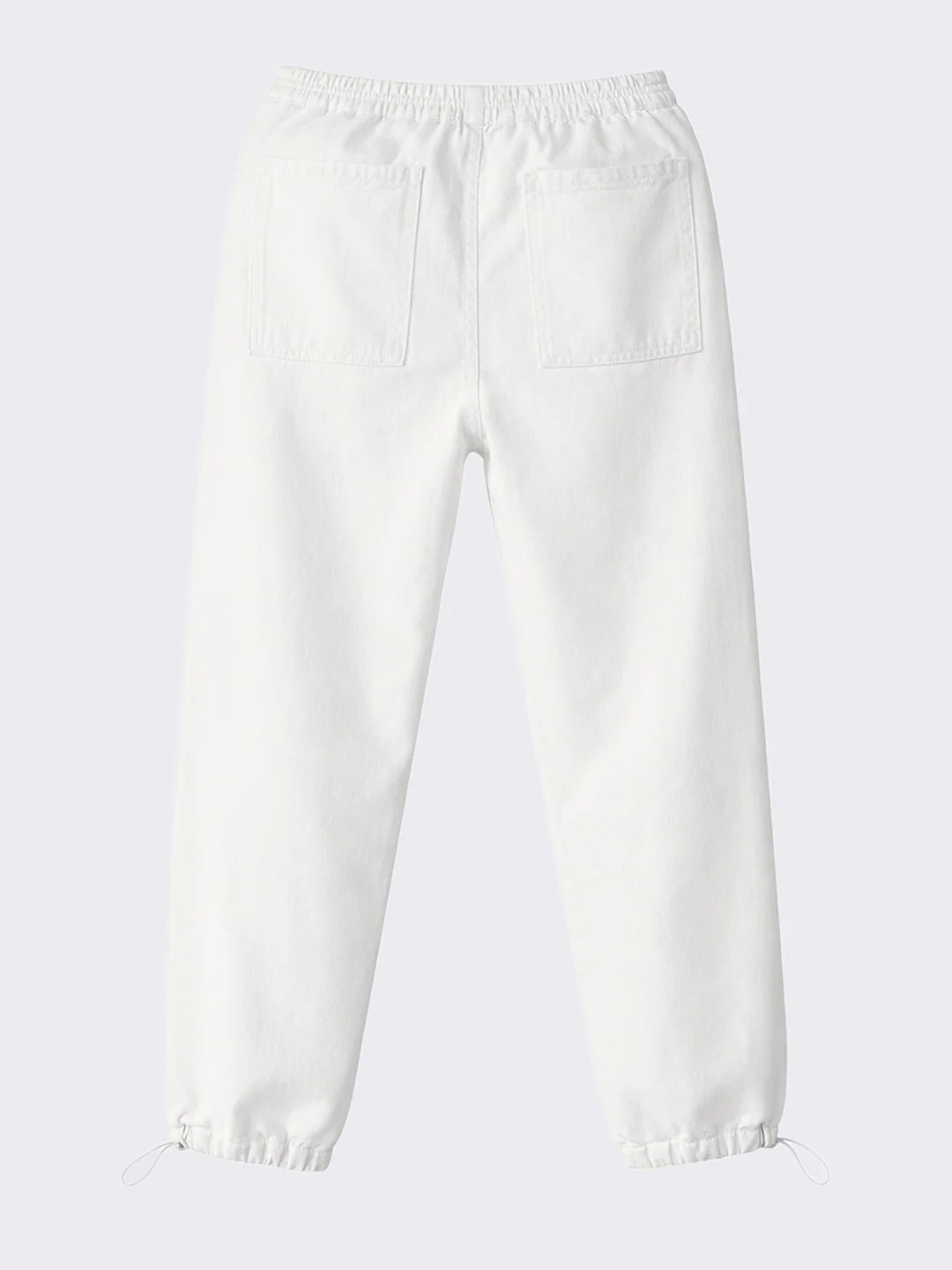 Men's White Relaxed Fit Solid The Eternity Series Jeans - Image 5