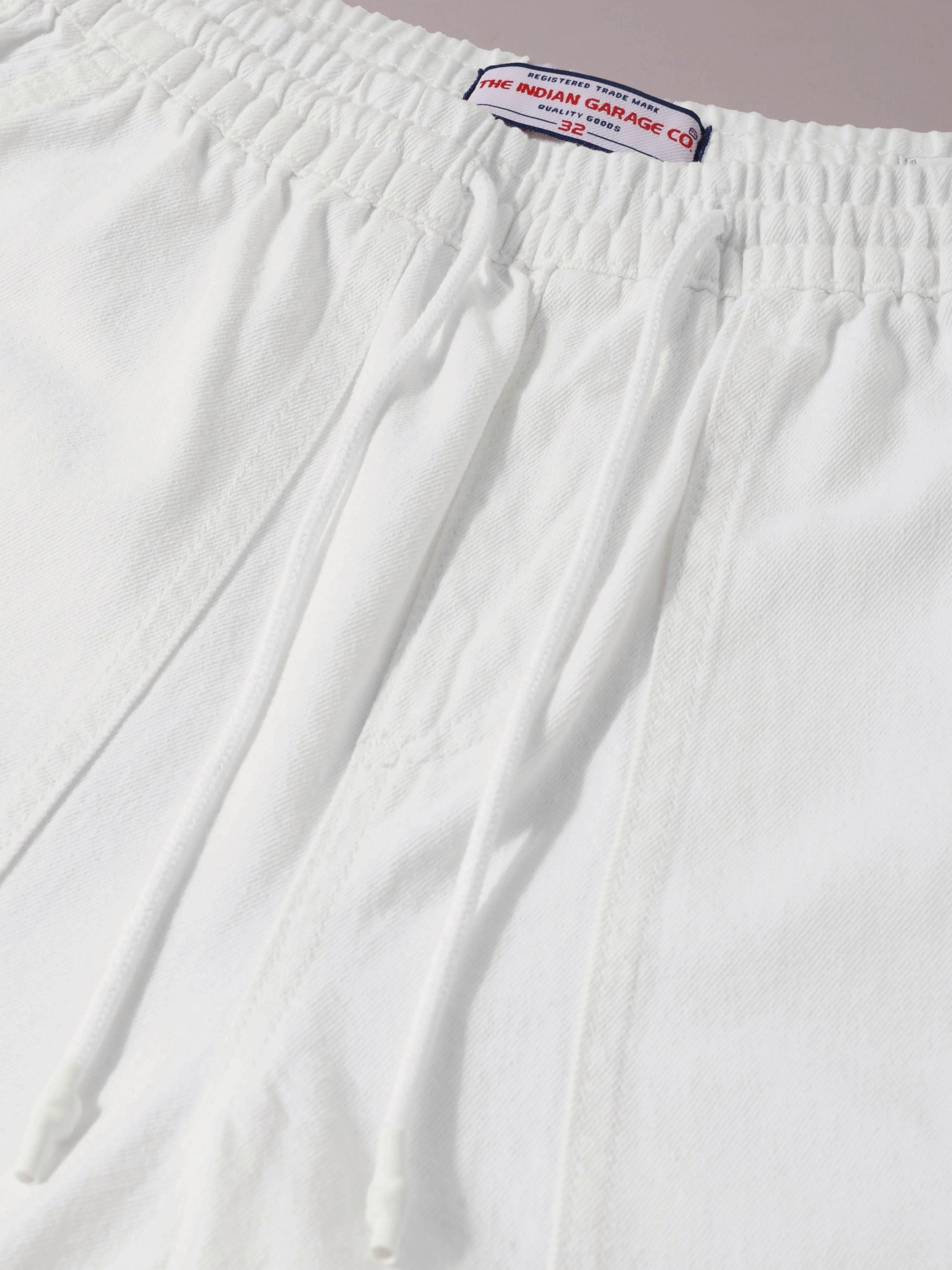 Men's White Relaxed Fit Solid The Eternity Series Jeans - Image 6