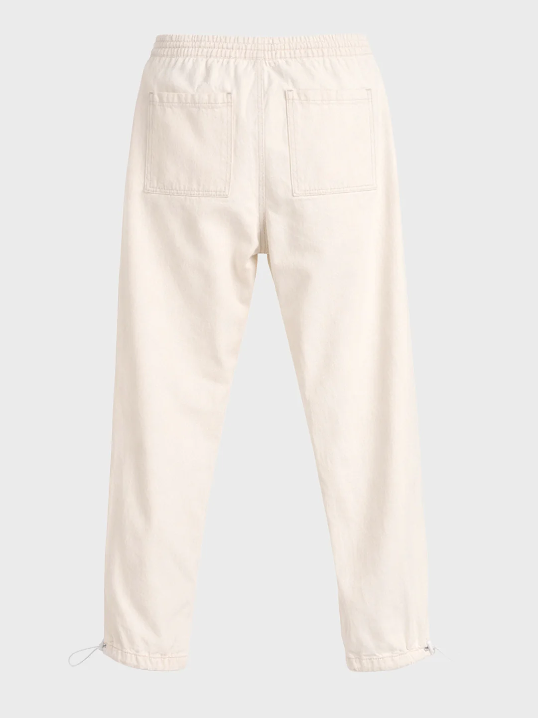 Men's White Relaxed Fit Solid The Eternity Series Jeans - Image 5