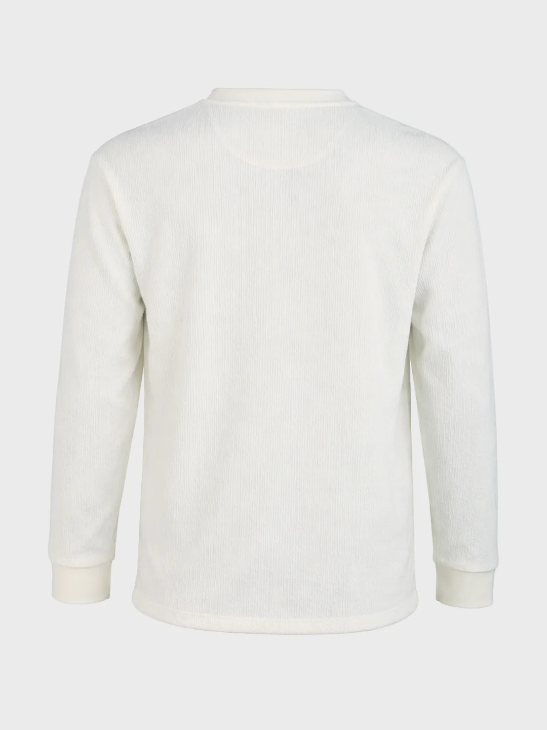 Men's White Relaxed Fit Solid Casual T-Shirts - Image 6