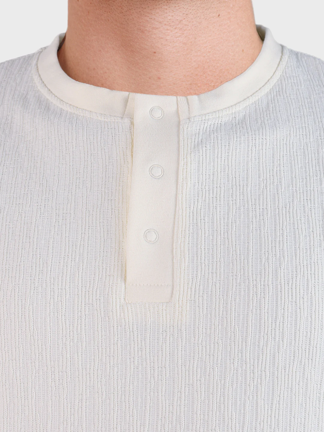 Men's White Relaxed Fit Solid Casual T-Shirts - Image 7