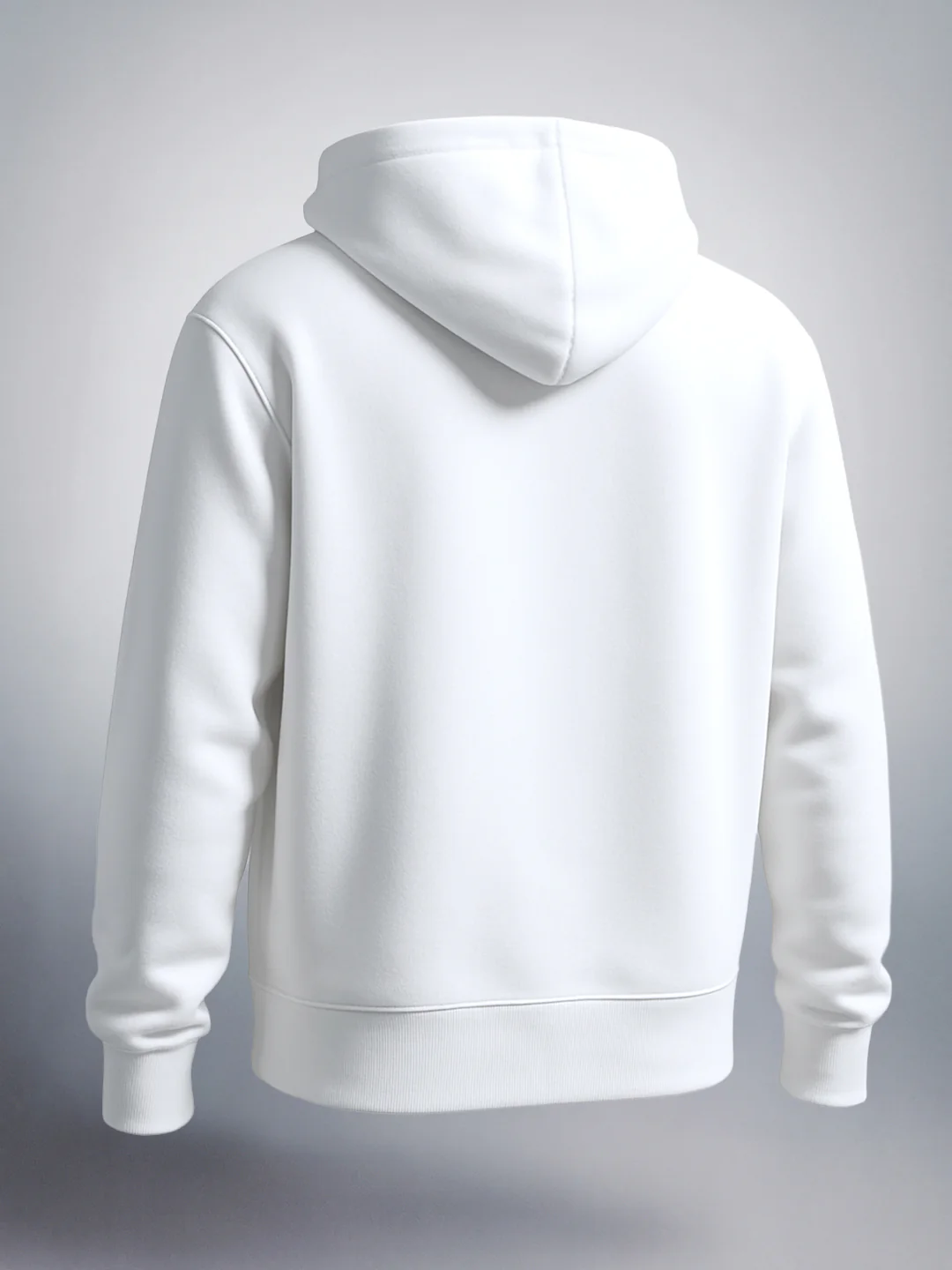Men's White Relaxed Fit Varsity Casual Sweatshirt - Image 4