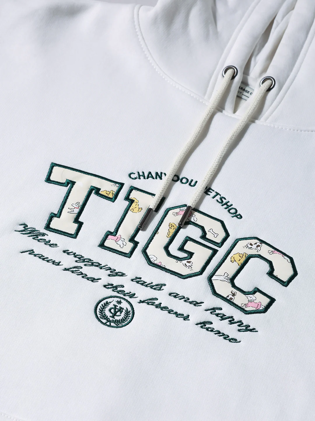Men's White Relaxed Fit Varsity Casual Sweatshirt - Image 5