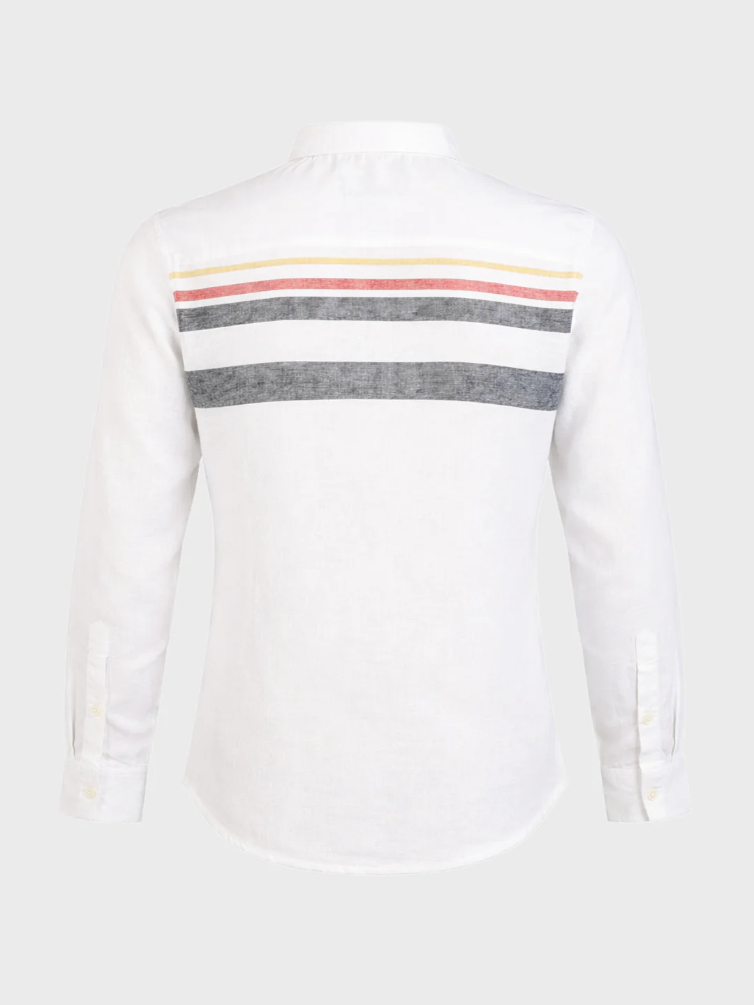 Men's White Slim Fit Checked Casual Shirt - Image 7