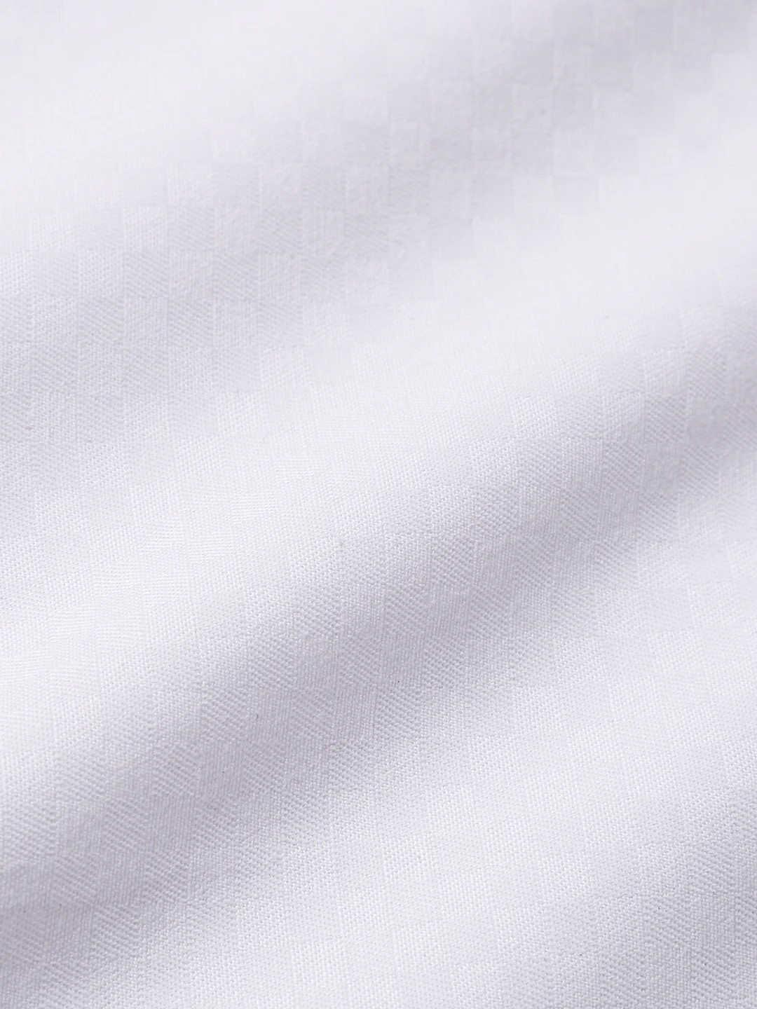 Men's White Slim Fit Geometric Print Formal Shirt - Image 6