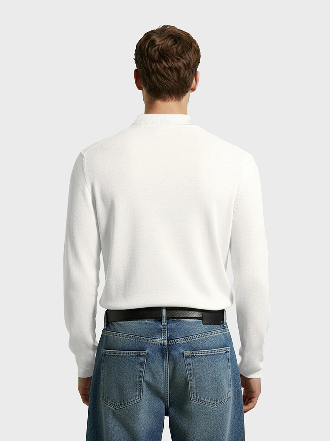 Men's White Slim Fit Graphic Printed Casual T-Shirt - Image 4