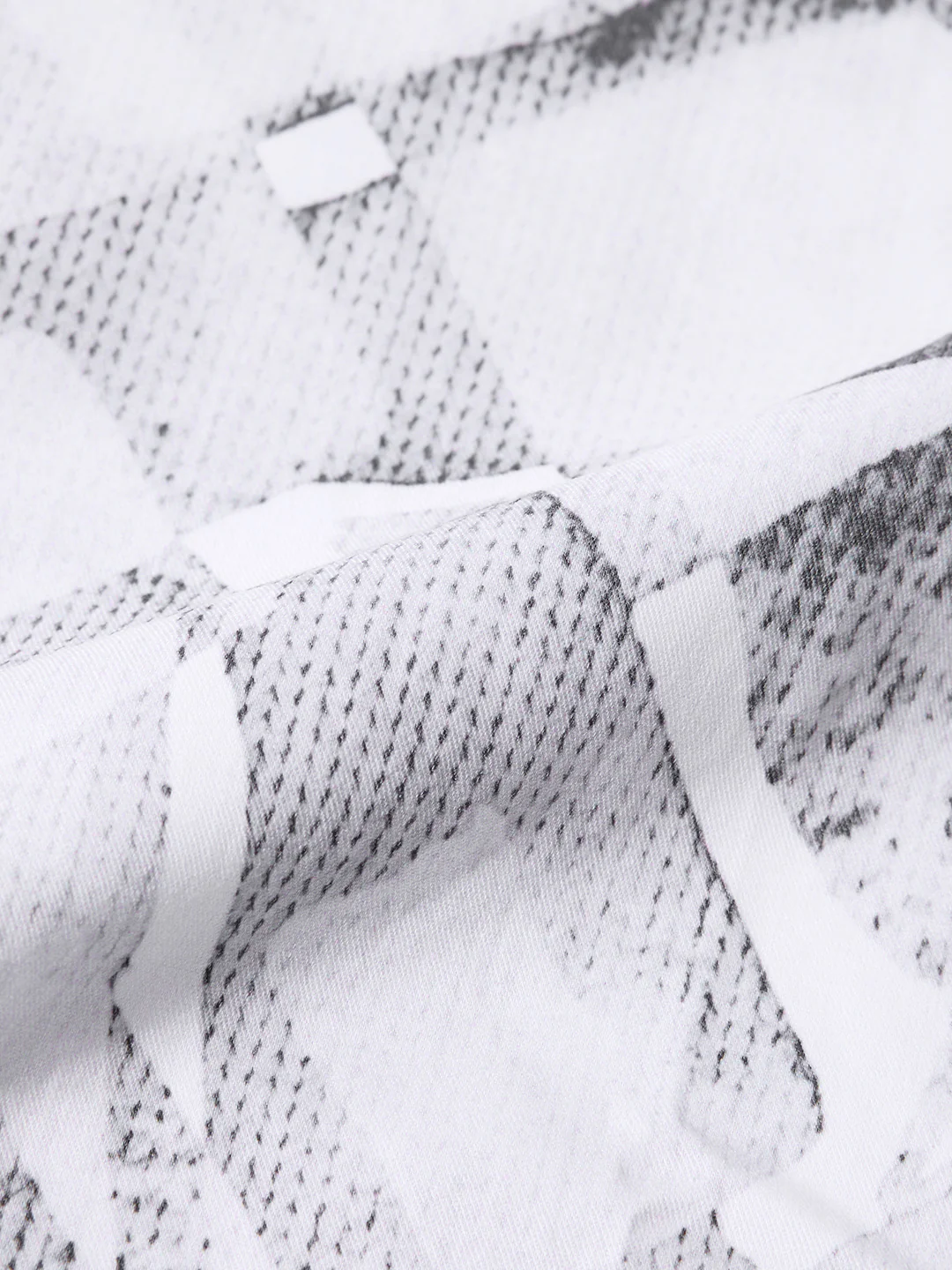 Men's White Slim Fit Printed Casual Shirt - Image 8