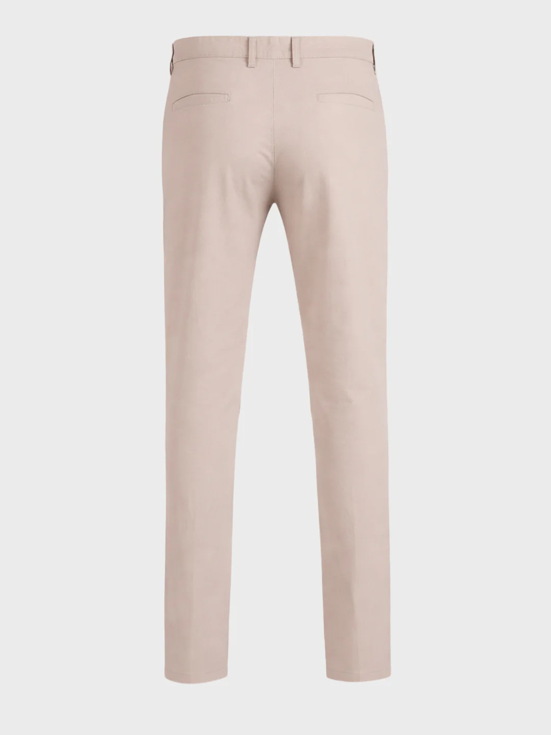 Men's White Slim Fit Solid Casual Chinos - Image 7