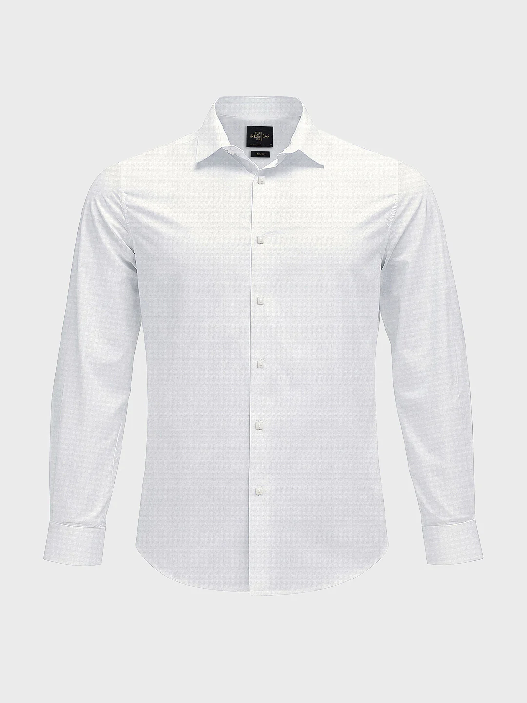 Men's White Slim Fit Solid Casual Shirt - Image 5
