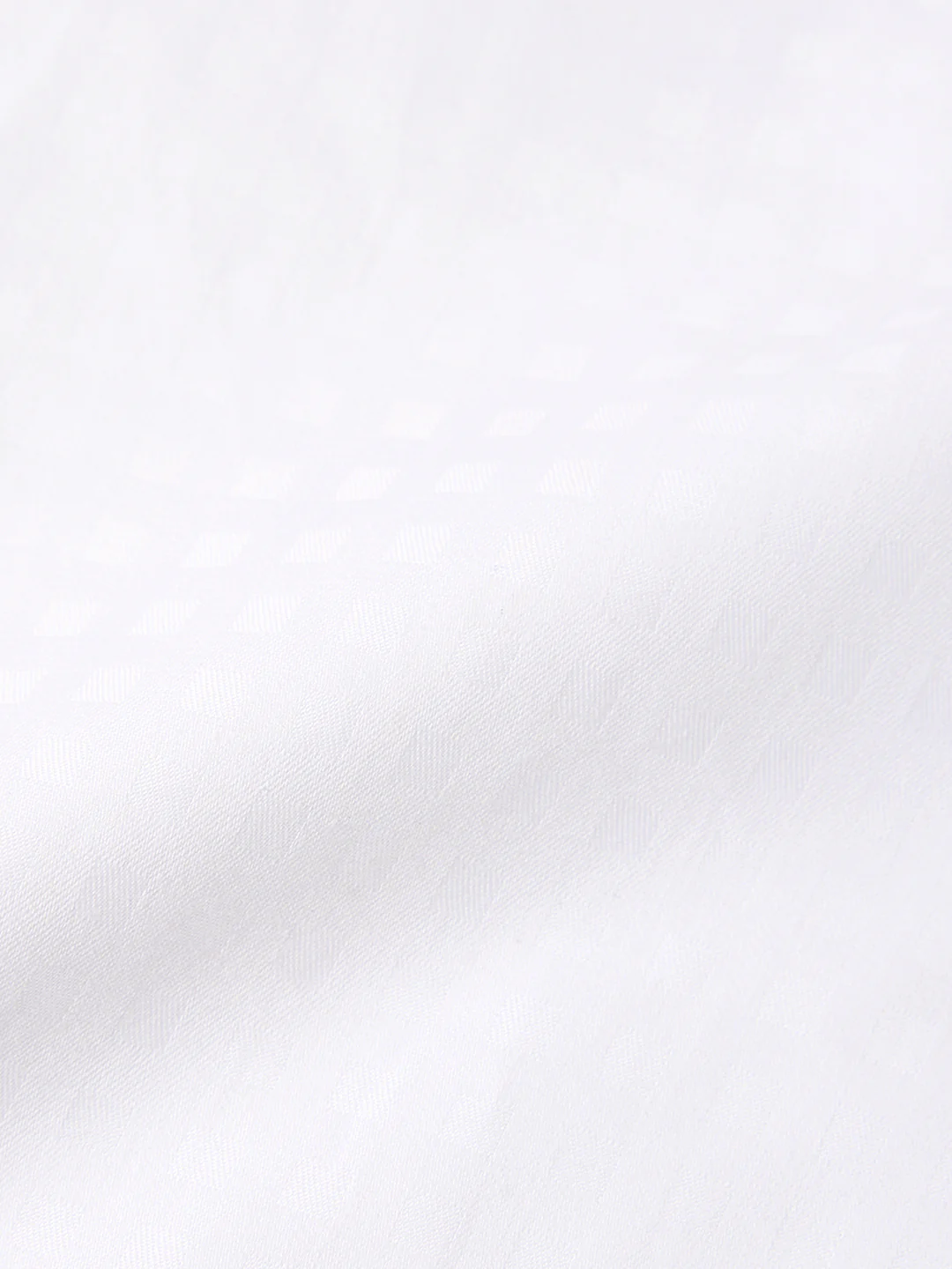 Men's White Slim Fit Solid Casual Shirt - Image 7