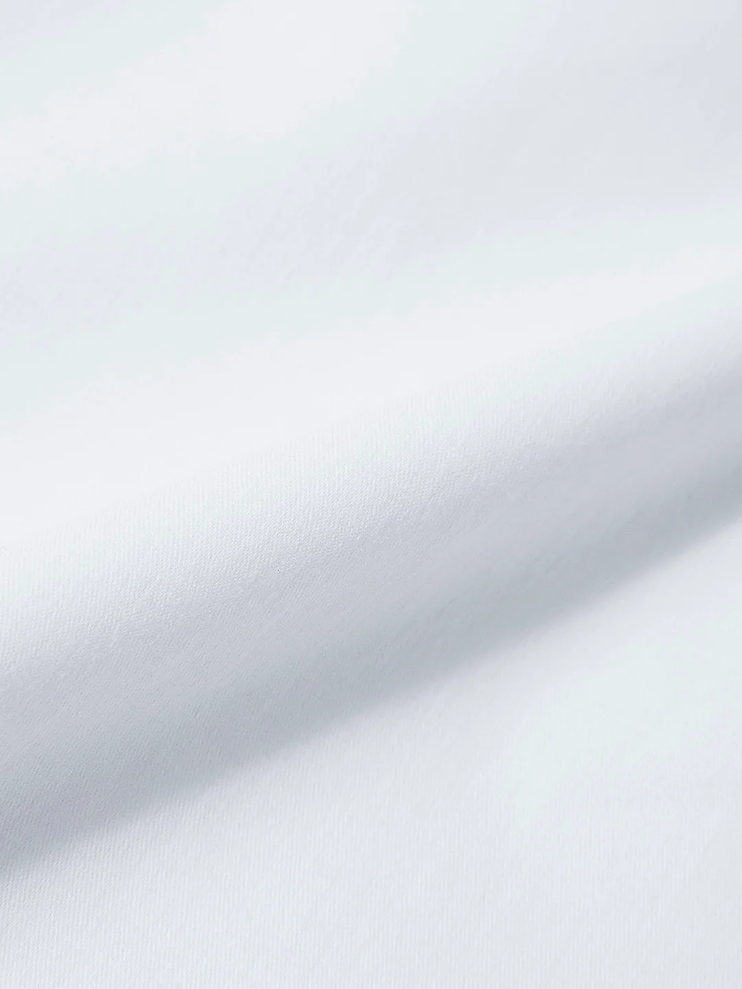 Men's White Slim Fit Solid Casual Shirt - Image 7