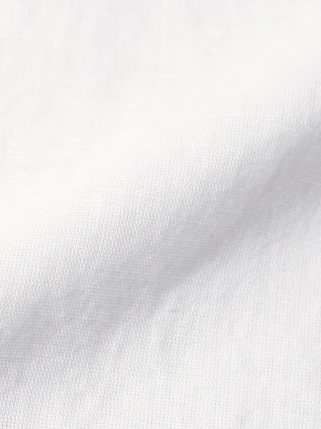 Men's White Slim Fit Solid Casual Shirts - Image 7