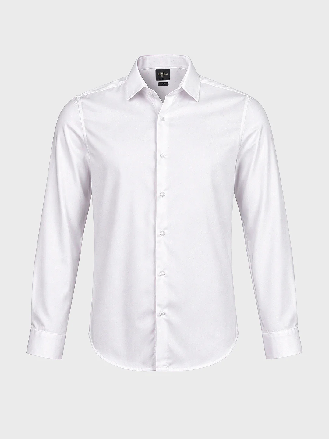 Men's White Slim Fit Solid Casual Shirts - Image 6