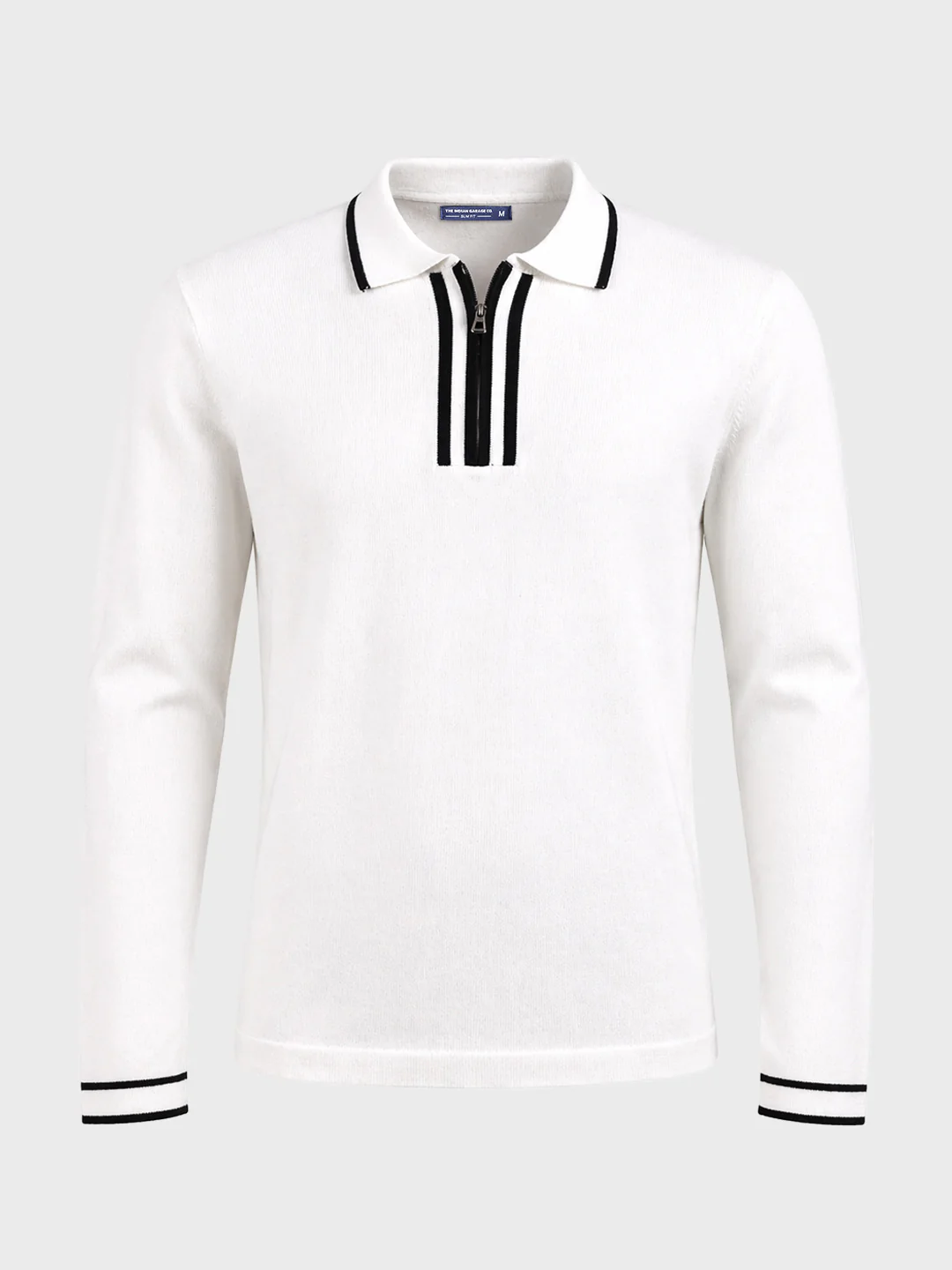 Men's White Slim Fit Solid Casual T-Shirt - Image 5