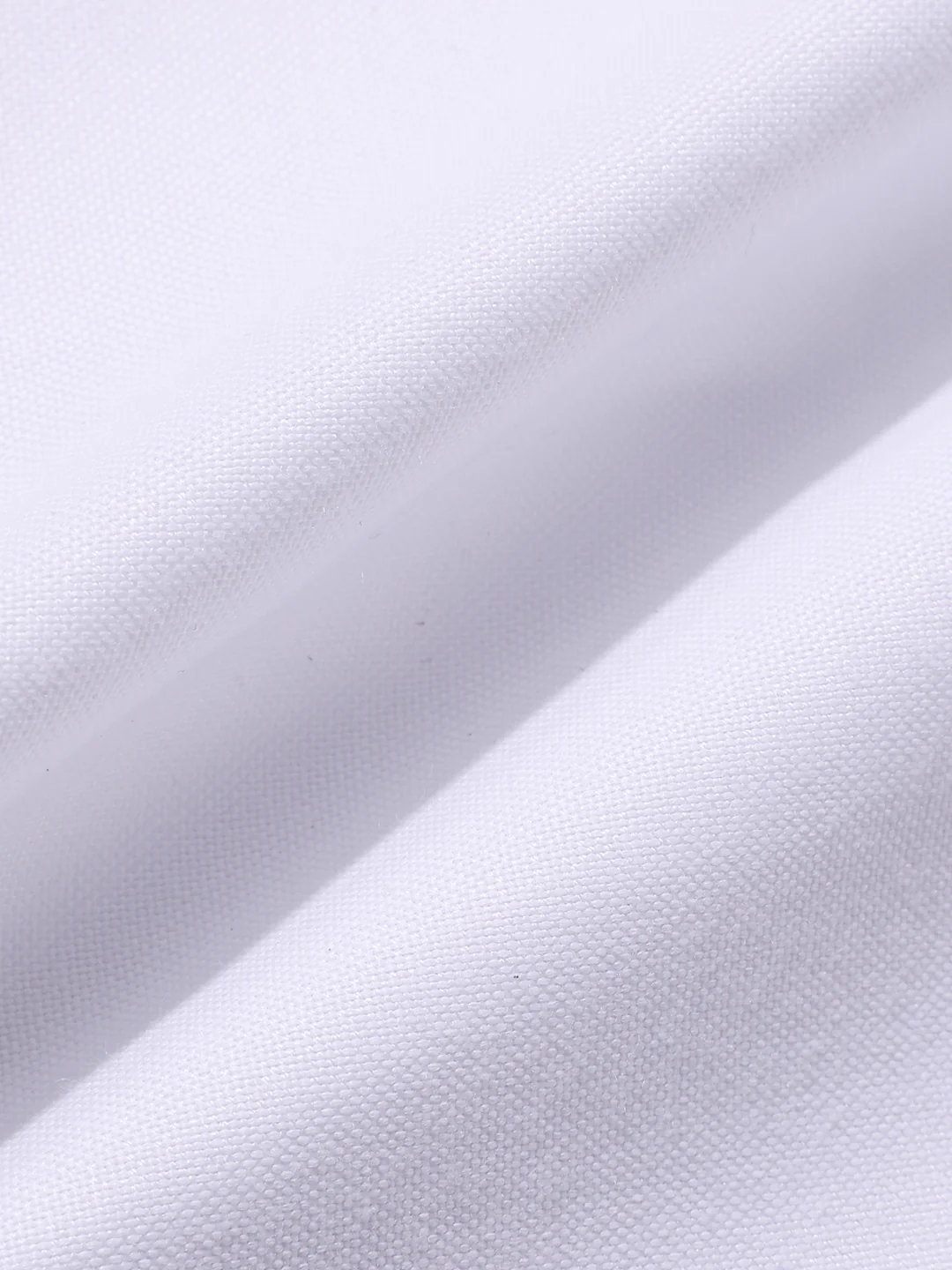 Men's White Slim Fit Solid Formal Shirt - Image 7