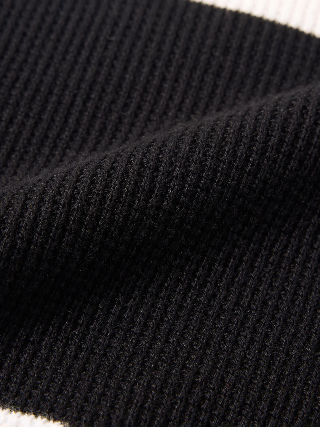 Men's White Slim Fit Striped Flat Knit T-Shirt - Image 7