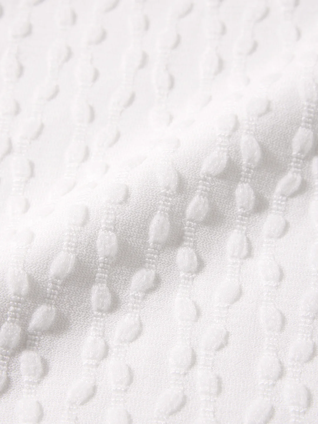 Men's White Slim Fit Textured Party Wear Shirt - Image 7