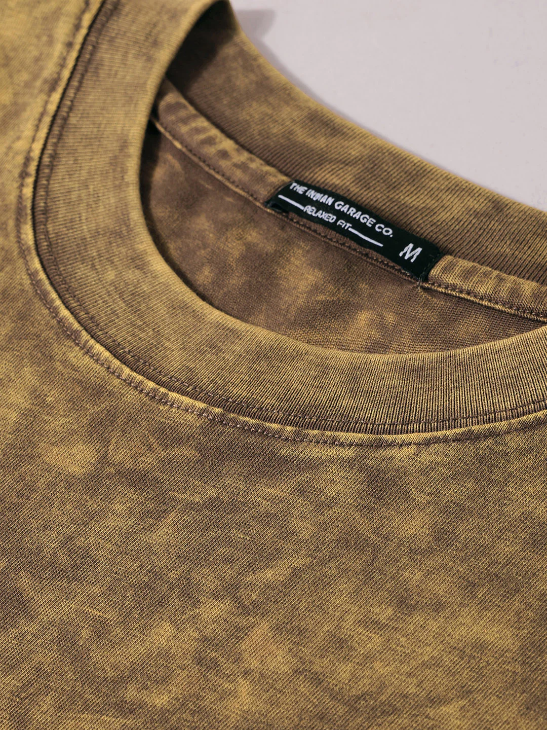 Men's Yellow Relaxed Fit Graphic Printed 240 GSM Street Wear T-Shirt - Image 4
