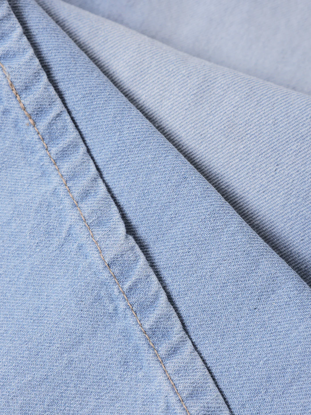 Men's Light  Blue Loose Fit Solid Street Wear Jeans - Image 7