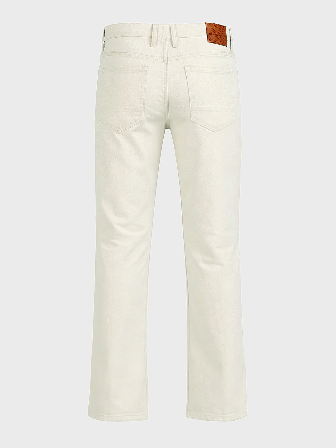 Men's White Bootcut Fit Casual Jeans - Image 6
