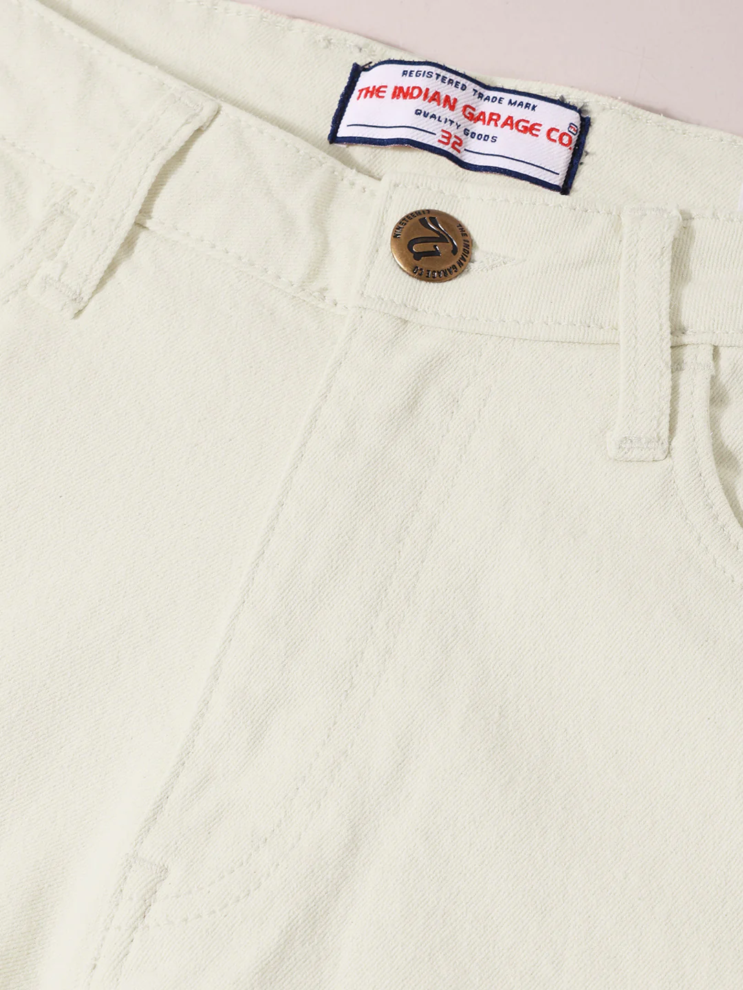 Men's White Bootcut Fit Casual Jeans - Image 7