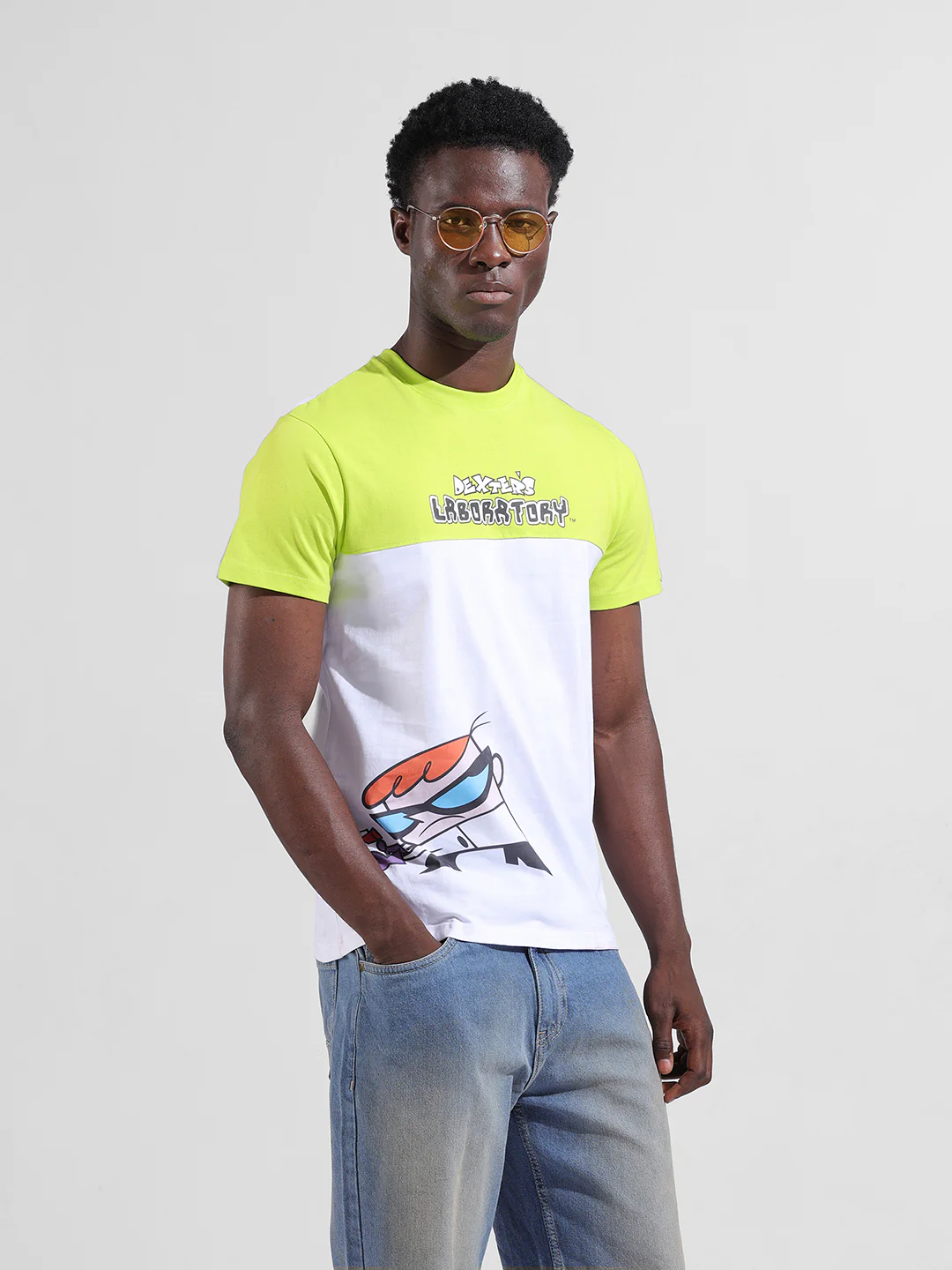Men's White Slim Fit Character Tom & Jerry Printed T-Shirt - Image 6