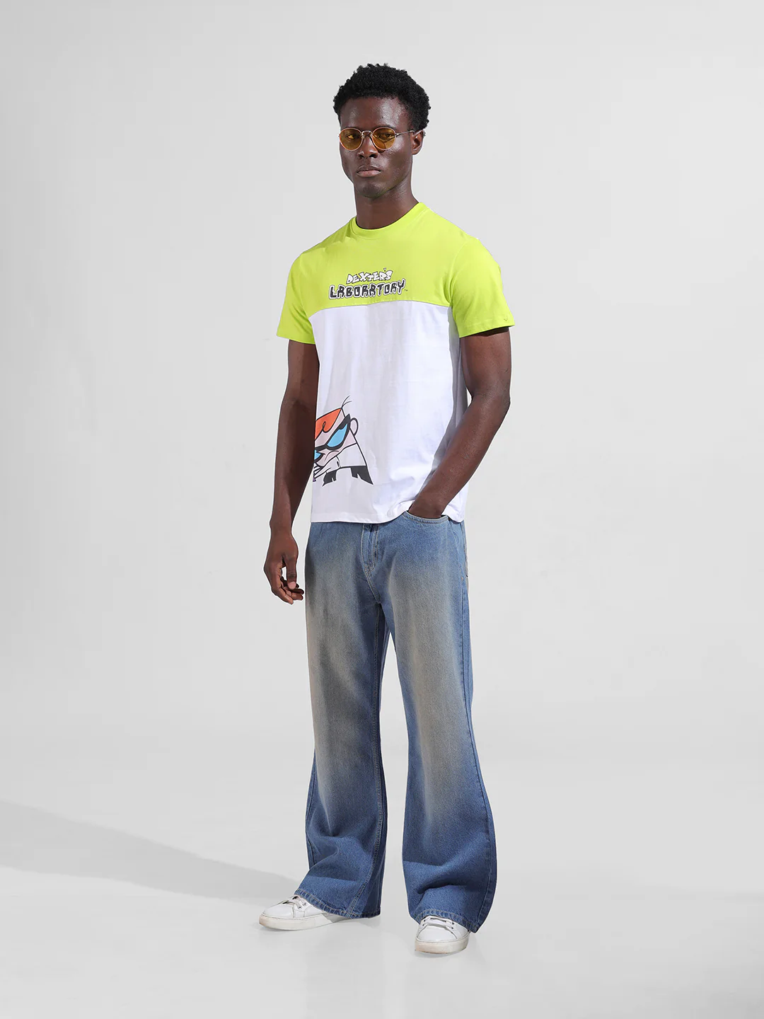 Men's White Slim Fit Character Tom & Jerry Printed T-Shirt - Image 8