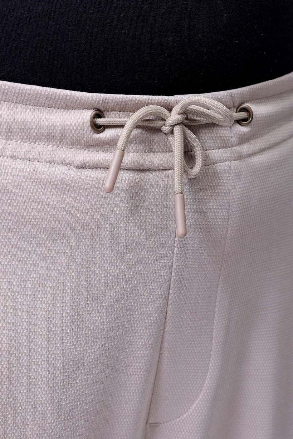 Men's Beige Relaxed Fit City Dressing Joggers - Image 5