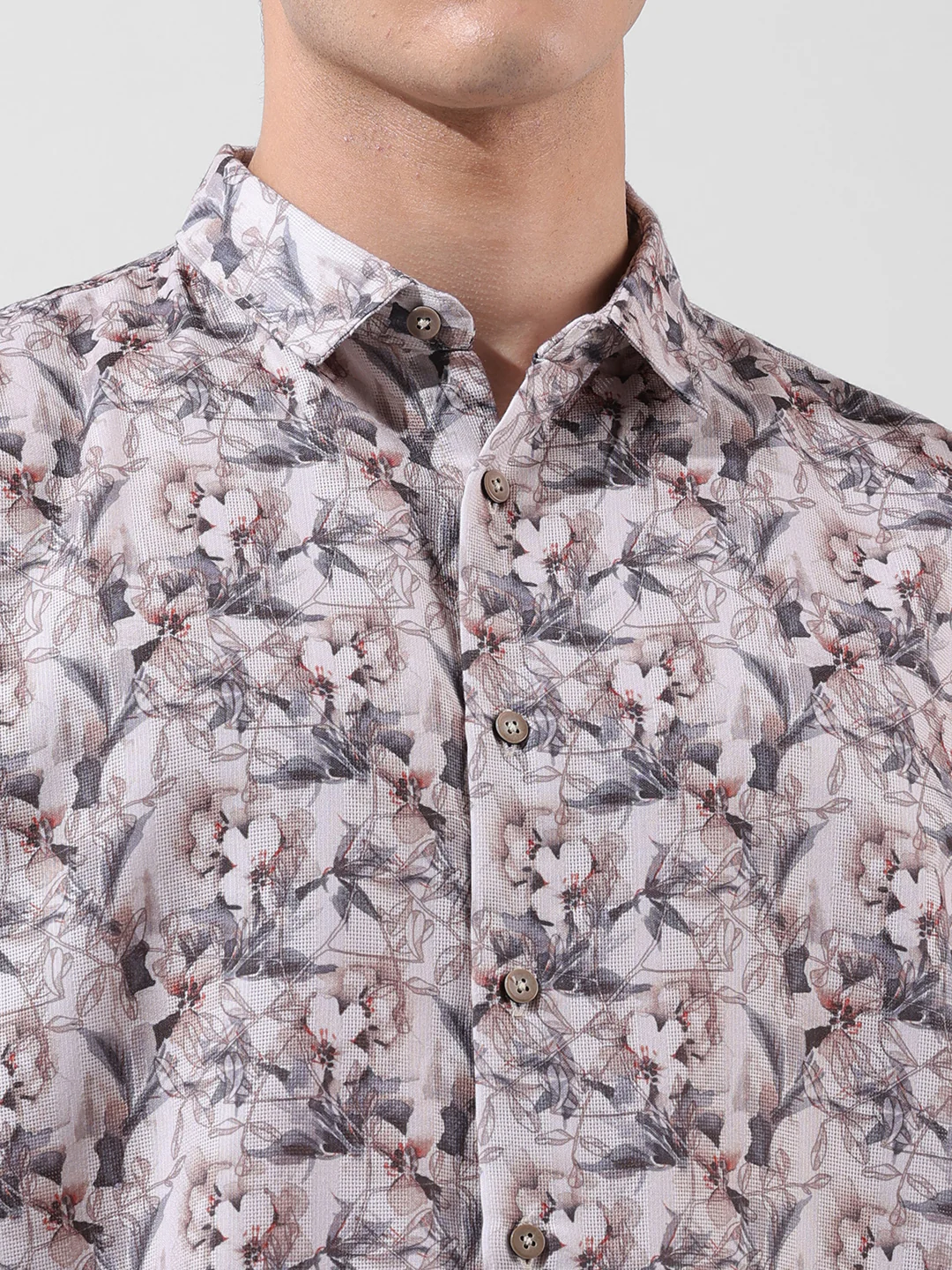 Men's Multicolor Relaxed Fit Solid Resort Wear Shirt - Image 6