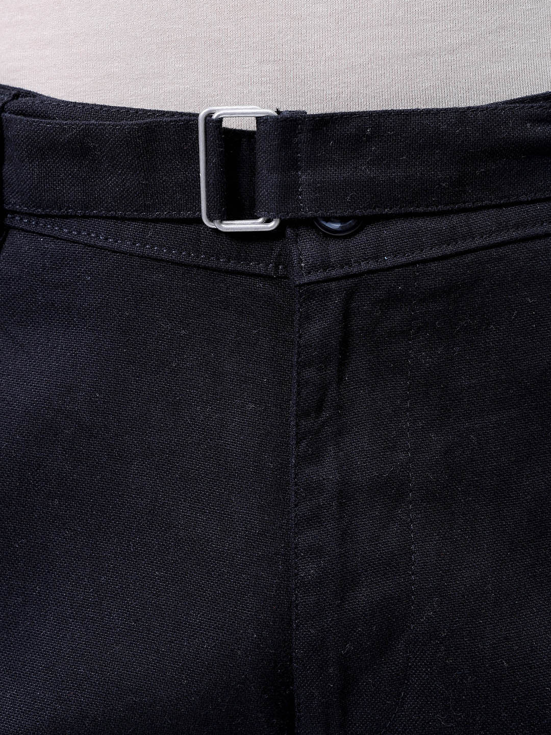 Men's Black Baggy Fit Solid Casual Trouser - Image 6