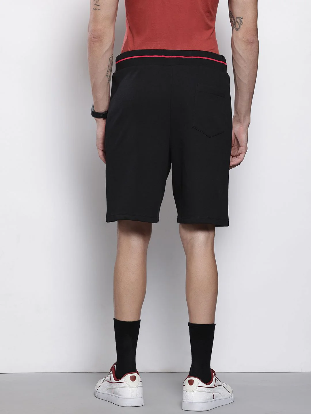 Men's Black Relaxed Fit Character Bugs Bunny Printed Shorts - Image 3