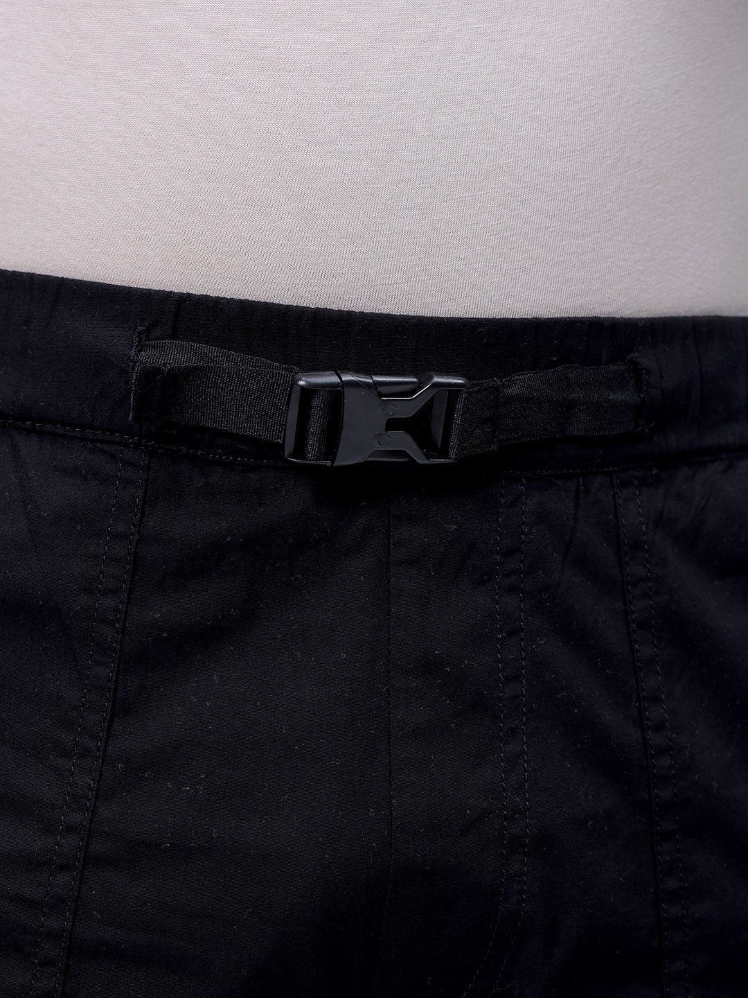 Men's Black Loose Fit Solid Casual Jogger - Image 6